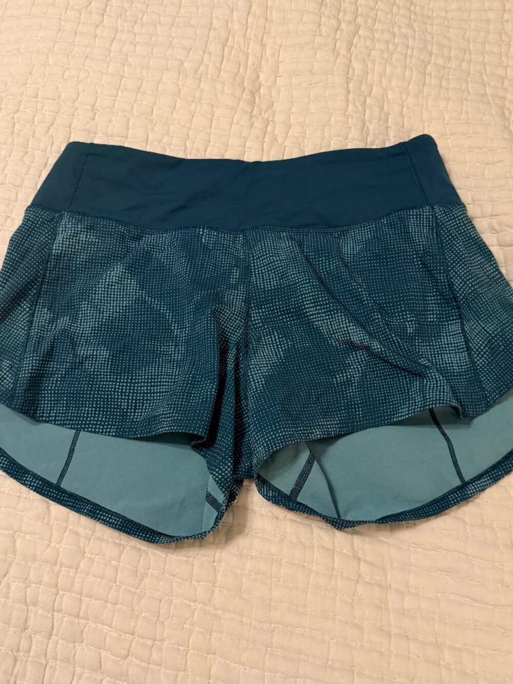 lululemon athletica Teal Speed Up Short Long 4” Athletic Shorts